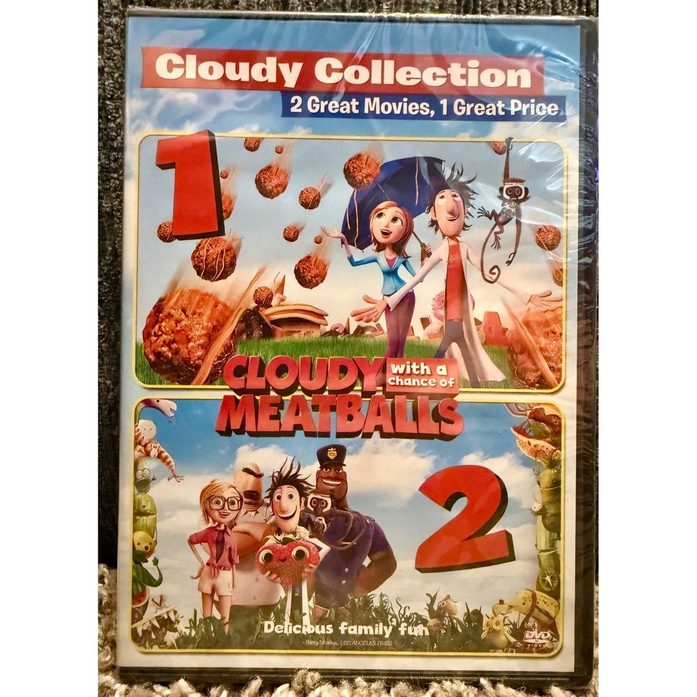Sony Cloudy Collection DVD Kids 2-Disc Set Multi New 2-Movie Bundle Animated PG